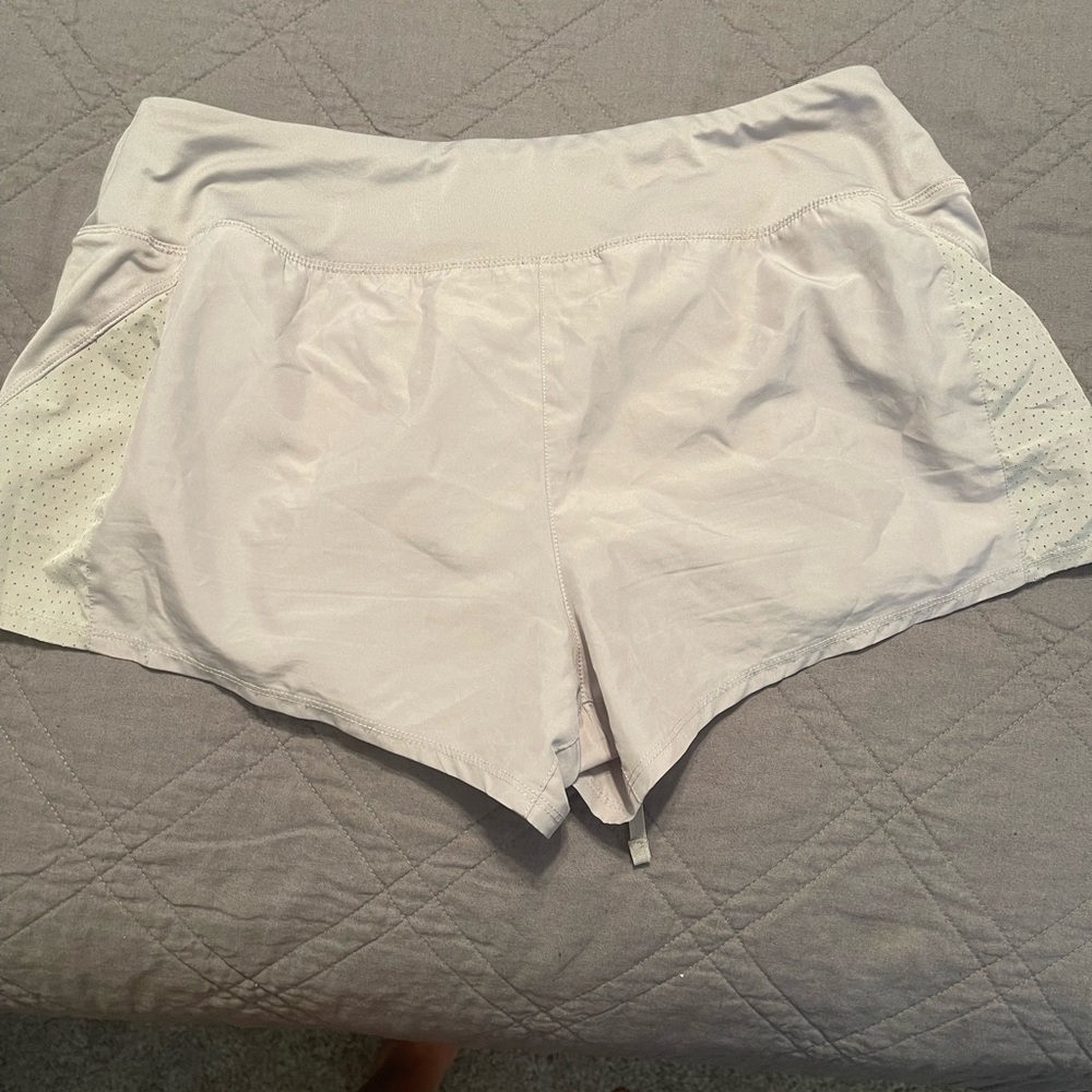 Gray Nike running shorts